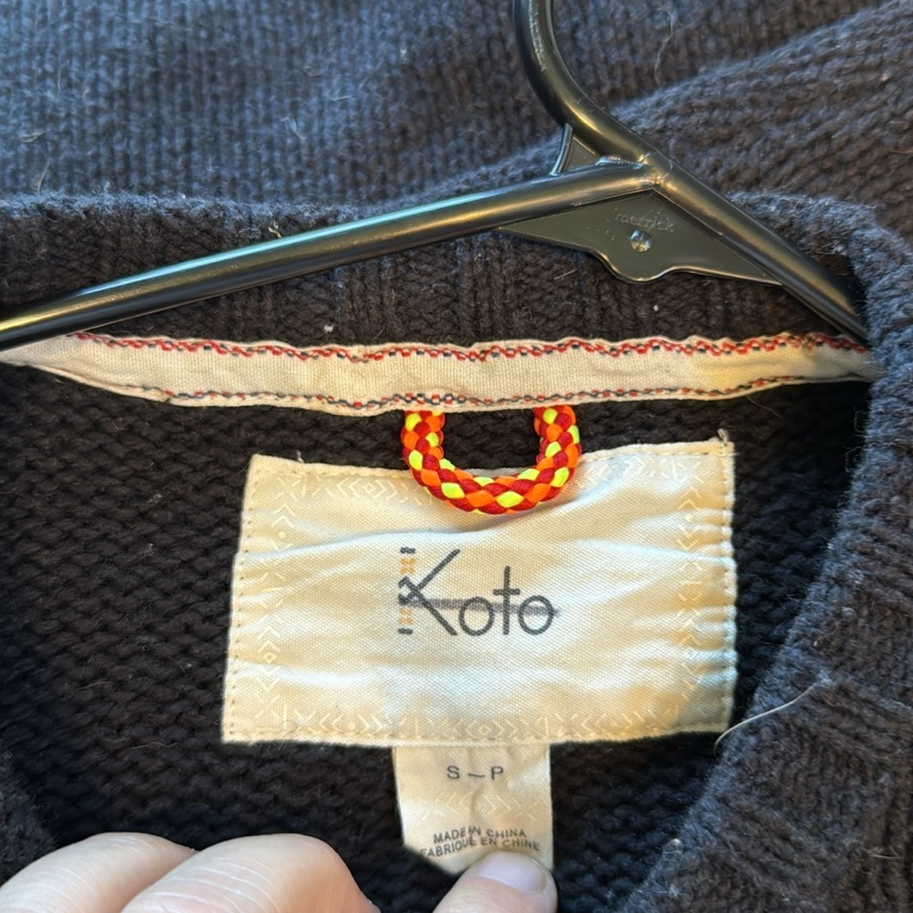 Anthropologie Koto Urban Outfitters Aztec Sweater Medium Tribal Gray Womens Men - Picture 7 of 10